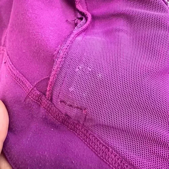 Lululemon Half Moon Full Zip Track Jacket Running Yoga Activewear Purple Women 8 - Picture 13 of 16